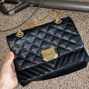 black aldo purse